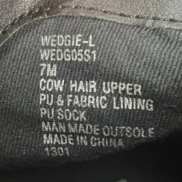 Steve Madden cow hide fur leopard print sneakers zipper size 7 - Picture 10 of 12